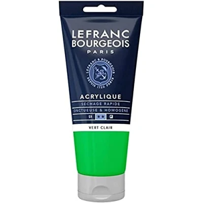 Afbeelding van Lefranc Bourgeois fijne acrylverf, Tube 80 ml, lichtgroen