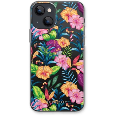 Afbeelding van Case Company® hoesje geschikt voor iPhone 13 Tropisch 2 Soft Cover Telefoonhoesje Bescherming aan alle Kanten en Schermrand