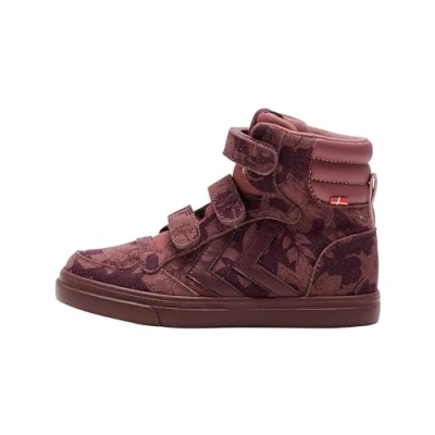 Afbeelding van Hummel Stadil Print JR Sneakers hoog voor kinderen, Maat: 36, Deco rose Veloursleer