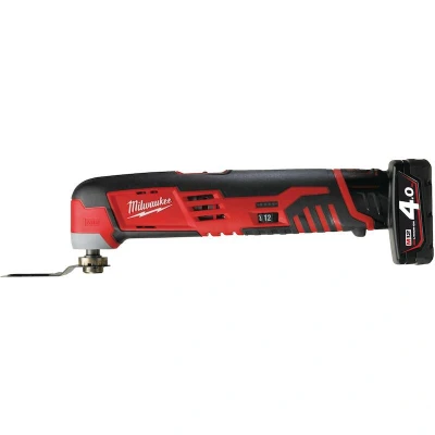 Afbeelding van Milwaukee C12 MT 402B 12V Li Ion Accu multitool set (2x 4.0Ah accu) + 8 delige accessoireset in tas variabel