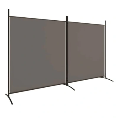 Afbeelding van vidaXL Scheidingswand, 2 panelen, antraciet, 348 x 180 cm, stof