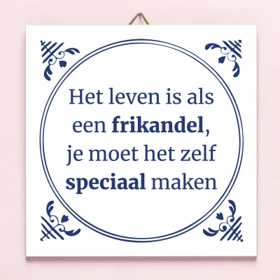 Afbeelding van Tegeltje Frikandel Speciaal