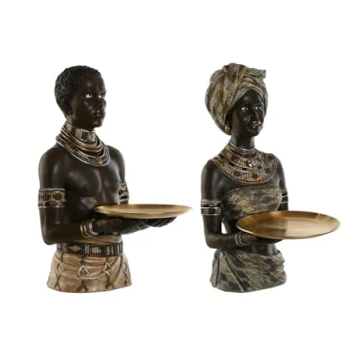 Afbeelding van Decoratieve figuren Home ESPRIT Multicolour Koloniaal 45 x 29,5 62 cm (2 Stuks)