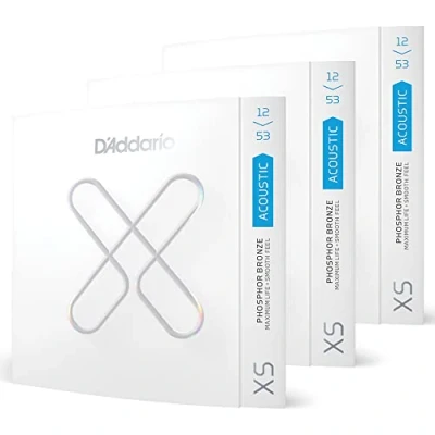 Afbeelding van D&#039;Addario XSAPB1253 3P XS 12 53 3 Pack Akoestische gitaarsnaren
