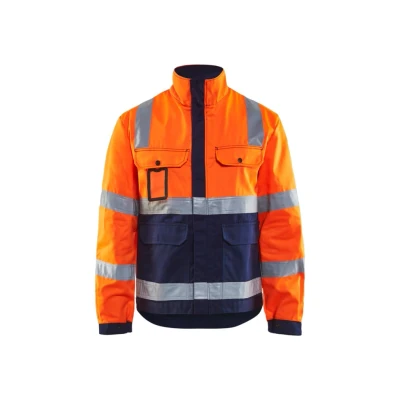 Afbeelding van Blaklader Jack, ongevoerd High Vis 4023 1804 Oranje/Marineblauw