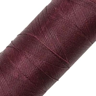 Afbeelding van LINHASITA Spoel gewaxt garen, 100 g/360 m, dikte 0,5 mm, macramé polyestergaren, 30 kleuren granaatappel