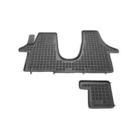 Afbeelding van REZAW PLAST 200109 Vloermatset Rubber voor en achter 2 Zwart VOLKSWAGEN: Transporter 5, 5 Bus, Multivan (7HM