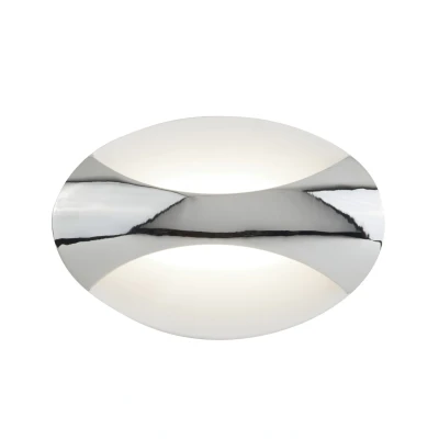 Afbeelding van Searchlight LED Wall Wandverlichting 21 X 14,5 Cm 6,5W Incl. Chroom