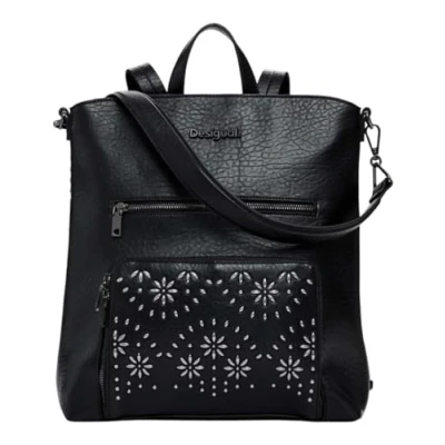Afbeelding van Desigual Vrije tijd Rugzak Metal Dandelion Preto Backpack Black Zwart