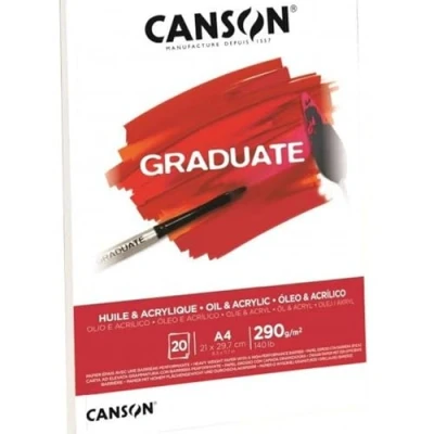 Afbeelding van Olie Acrylblok Canson Graduate A3 290gr 20vel