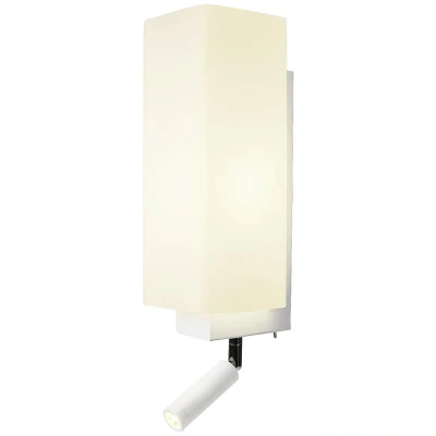 Afbeelding van SLV QUADRASS SPOT 1003429 LED wandlamp E27 2 W Wit