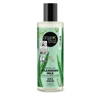 Afbeelding van Organic Shop Reinigingsmelk Avocado and Aloe 150 ml