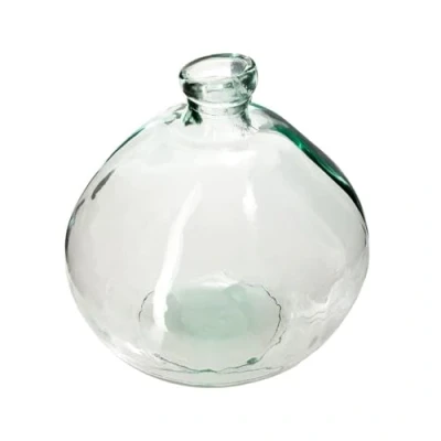 Afbeelding van Atmosphera bloemenvaas Genua Organische bol fles vorm helder transparant glas H22 x D21 cm