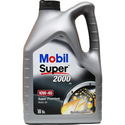 Afbeelding van Mobil Super 2000 X1 10W 40 5L Motorolie 150563 VOLKSWAGEN: Polo IV Hatchback, Golf 5, 4, TOYOTA: Yaris III Auris Hatchback