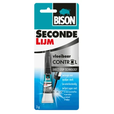 Afbeelding van Bison vloeibaar control secondelijm 3gr