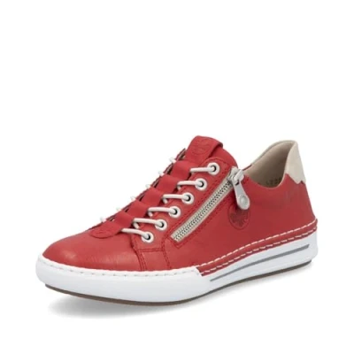 Afbeelding van Rieker Sneaker Sneakers laag, Dames, Maat: 39, Rot Schoenen