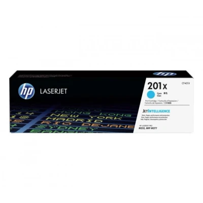 Afbeelding van HP toner 201X, 2 300 pagina&#039;s, OEM CF401X, cyaan