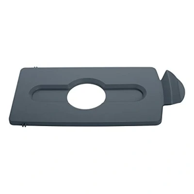 Afbeelding van Deksel Rubbermaid Slim Jim Recyclestation inwerpopening voor flesjes en blikjes grijs