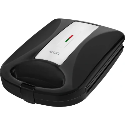 Afbeelding van ECG S 4232 Black Tosti ijzer XXL voor 8 driehoekige sandwiches tegelijk apparaat met anti aanbaklaag 1200 watt Zwart