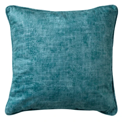 Afbeelding van Dutch Decor SAMMY Kussenhoes 45x45 cm slangenprint Nile Blue blauw