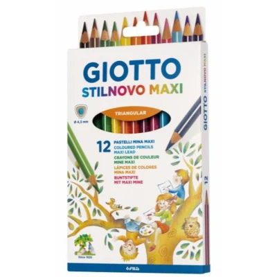 Afbeelding van Giotto, Kleurpotloden, Pak 12 Stilnovo (Veelkleurig, 12 x)