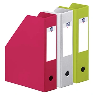 Afbeelding van OXFORD Color Life Tonic tijdschriftenhouder, pvc, 7 cm, willekeurige kleur, 3 stuks