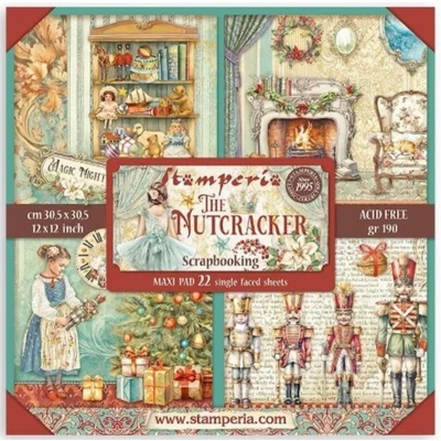 Afbeelding van Stamperia The Nutcracker 12x12 Inch Paper Pack Maxi (Single Face) (SBBXLB16)