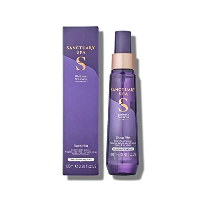 Image de Sanctuary Spa Brume de sommeil, sans huile minérale, cruauté envers les animaux, spray sommeil et oreiller végétalien, 100 ml