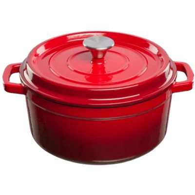 Afbeelding van Grand Feu Geëmailleerde gietijzeren braadpan 3,5 ltr. rood