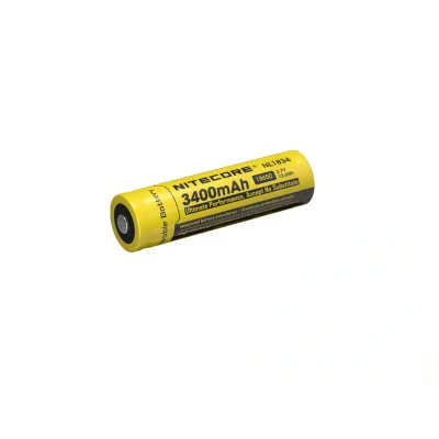 Afbeelding van Nitecore Li ionbatterij type 18650 met 3400 mAh NL1834 69,4 x 18,3 mm beschermingscircuit