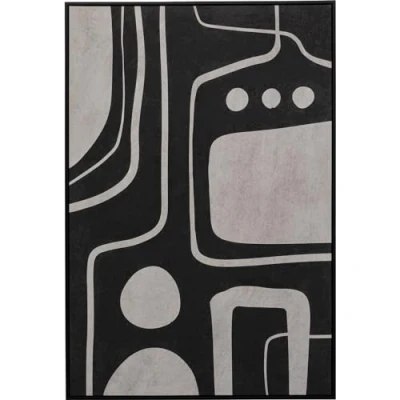 Afbeelding van Schilderij Artistic 73x113cm zwart Kare Design