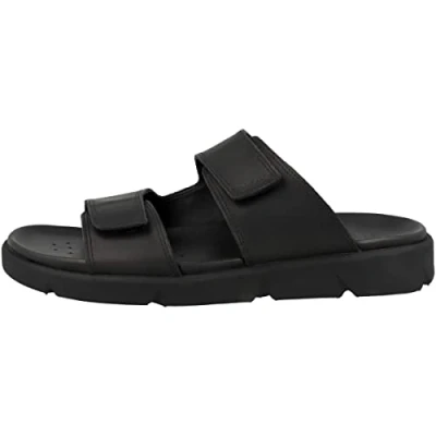 Afbeelding van Geox XAND 2S U35BGB Muiltjes, Heren, Maat: 41, Schwarz Leer
