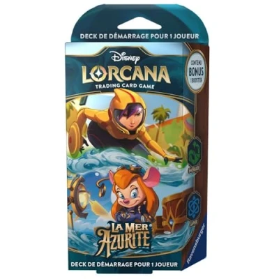 Afbeelding van Ravensburger Disney Lorcana TCG: Voorgebouwd deck voor 1 speler La Mer Azurite Smaragd &amp; Saffier, vanaf 8 jaar