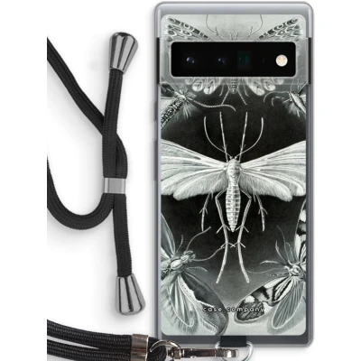 Afbeelding van Case Company® hoesje met Koord geschikt voor Google Pixel 6 Pro Haeckel Tineida Telefoonhoesje Zwart Bescherming aan alle Kanten en Over de Schermrand