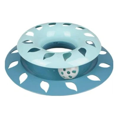 Afbeelding van Flamingo Safira Speelgoed Katten Ps Blauw Rond 21x21x5,5cm 1st 130154