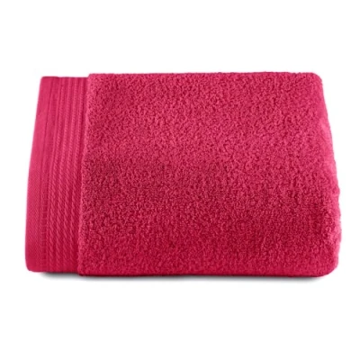 Image de RIZO Top Towel Lot de 1 serviette douche Serviettes bain 100% coton peigné 600 g/m² Dimensions 70 x 140 cm Fuchsia