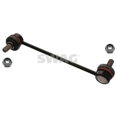 Afbeelding van SWAG 91 94 1640 Stabilisatorstang Vooras links 220 M12 x 1,25 met zelfborgende moer Staal Zwart KIA: Soul I