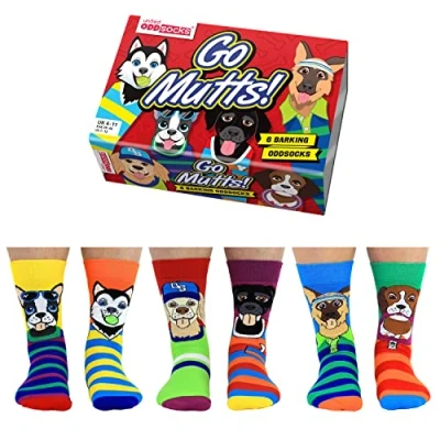 Afbeelding van United Odd Socks 6 PACK Mottomotive Sokken, Heren, Maat: 41 46, Go mutts