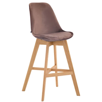 Afbeelding van Barkruk Narvik Velvet N, Bruin