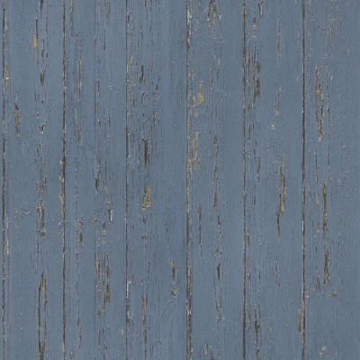 Afbeelding van Homestyle Behang Old Wood blauw