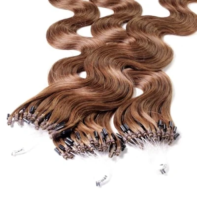 Afbeelding van hair2heart 25 strengen extensions haarverlenging 60 cm 1 g 10 lichtbruin
