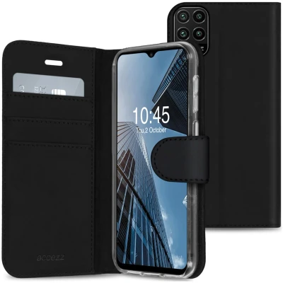 Afbeelding van Accezz Hoesje Geschikt voor Xiaomi Mi 10 Lite Met Pasjeshouder Wallet Softcase Bookcase Zwart