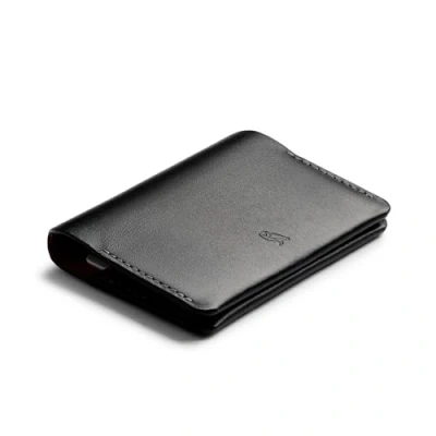 Afbeelding van Bellroy Under Cover (lederen kaarthouder met snelle toegang en ruimte voor bankbiljetten), Zwart,