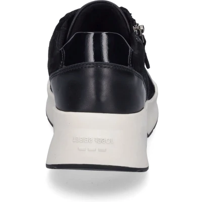 Afbeelding van Josef Seibel Lissi Sneakers laag, Dames, Maat: 42, Schwarz Leer en textiel