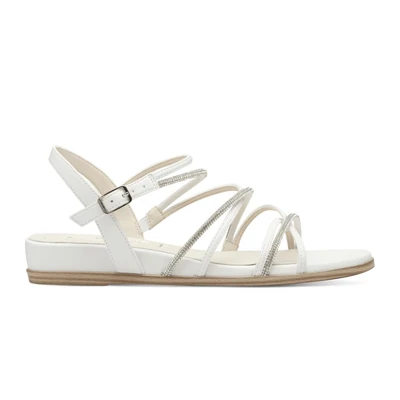 Afbeelding van Tamaris Dames 1 28103 42 plateausandalen voor dames, Wit.