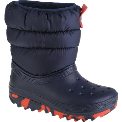 Afbeelding van Crocs Classic Neo Puff Boot Kids 207684 410, voor een jongen, Marineblauw, Sneeuw laarzen,Laarzen, maat: 30/31