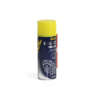 Afbeelding van MANNOL White Grease 8121 Universeel smeermiddel Wit 450 spuitbus Sproeibaar