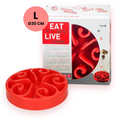 Afbeelding van Eat Slow Live Longer Original Red L