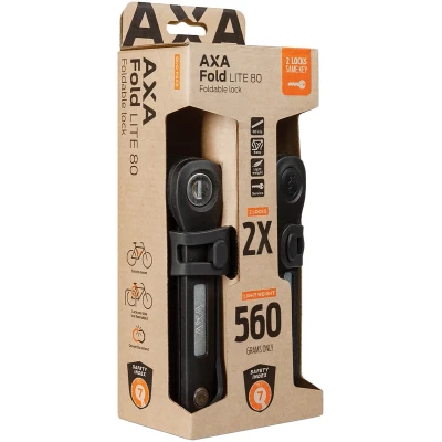 Afbeelding van Axa vouwslot Fold Lite 80 duo pack