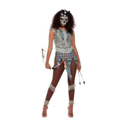 Afbeelding van Smiffys Dark Spirit Warrior Kostuum L Multicolours